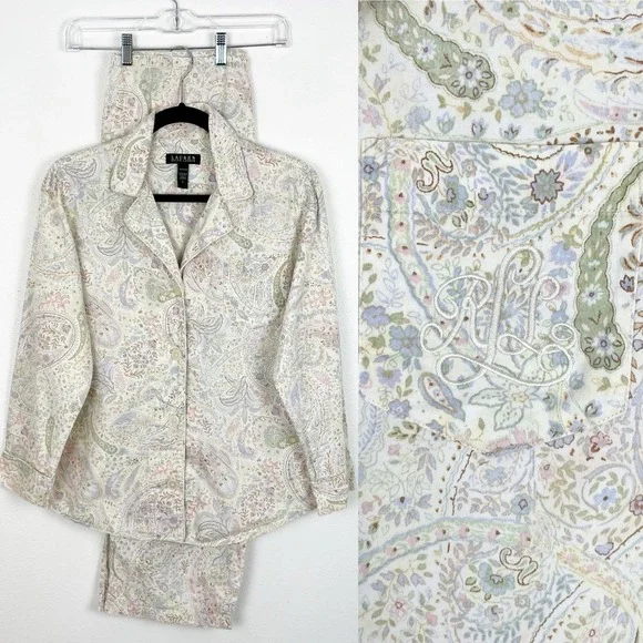 LRL Lauren Ralph Lauren Women's Large Pajama Set - Picture 2 of 15